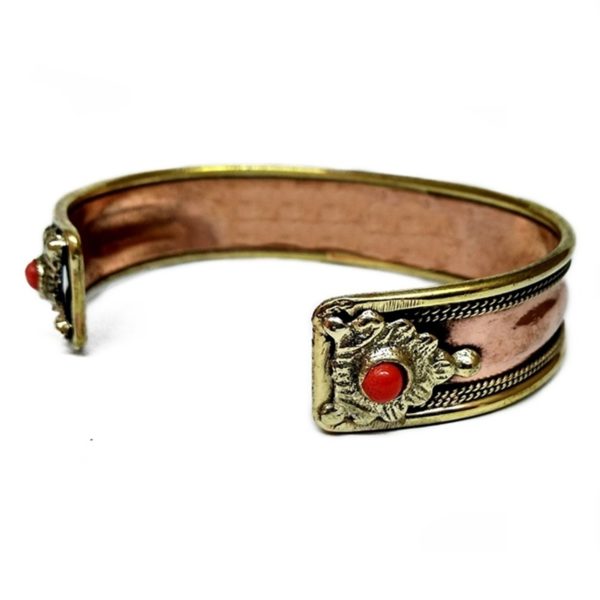 Hindu Om Namah Shivaya Healing Copper Bracelet Back