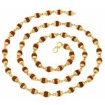 22K Gold Plated Rudraksha Mala @ Best Price Abhimantrit®