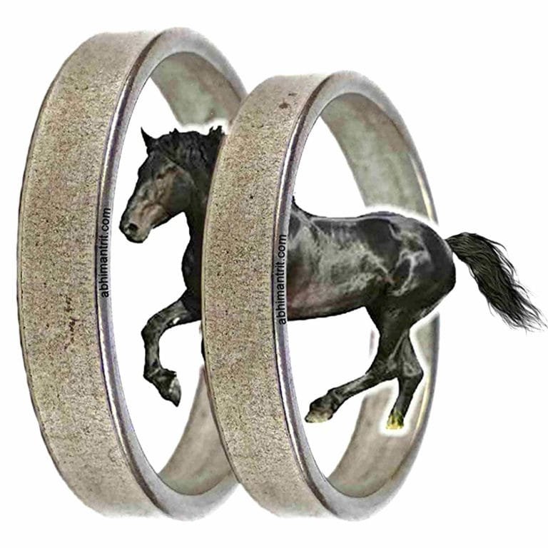 Original Black Horse Shoe Ring Best Price Abhimantrit®