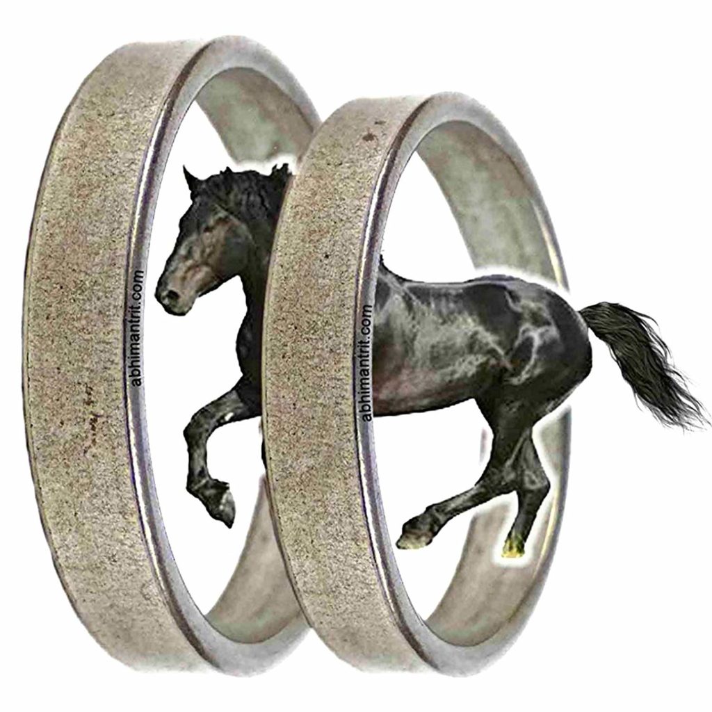 Pure Iron Ring Saturn Shani Challa Real Black Horse Shoe Adjustable Ring  for Men and Women for Good Luck/Evil Energy(Kale Ghode ki Naal Ki Ring) Set  of 5|Amazon.com