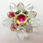 Abhimantrit Large Crystal Lotus Flower Feng Shui items