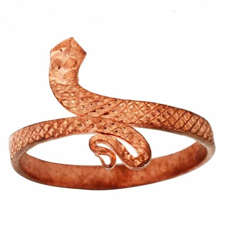 Pure Copper Snake Ring