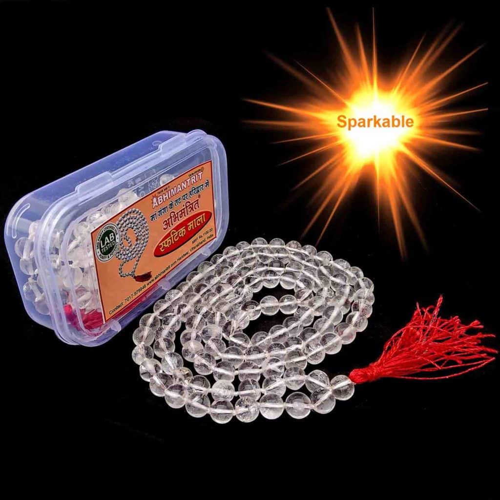 sphatik mala 108 beads