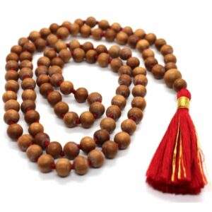 Sandalwood Mala 5 Mm 108 Sandalwood Japa Mala, Kids Prayer Beads Mala  Necklace, Wood Bead Rosary, Hindu Meditation Mala Buddhist Tibetan 