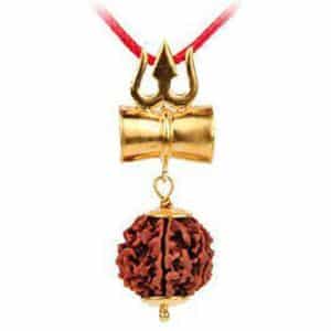 Buy Abhimantrit ® Shri Shiv Shakti Kawach Pendant with Rudraksha Online Low Price in India