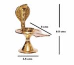 Narmadeshwar Shivling with Yoni Stand made from Brass and Real Narmadeshwar Stone - Image 2
