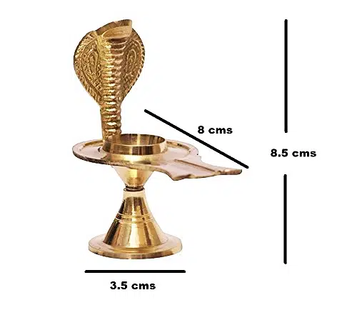 Narmadeshwar Shivling with Yoni Stand made from Brass and Real Narmadeshwar Stone - Image 2