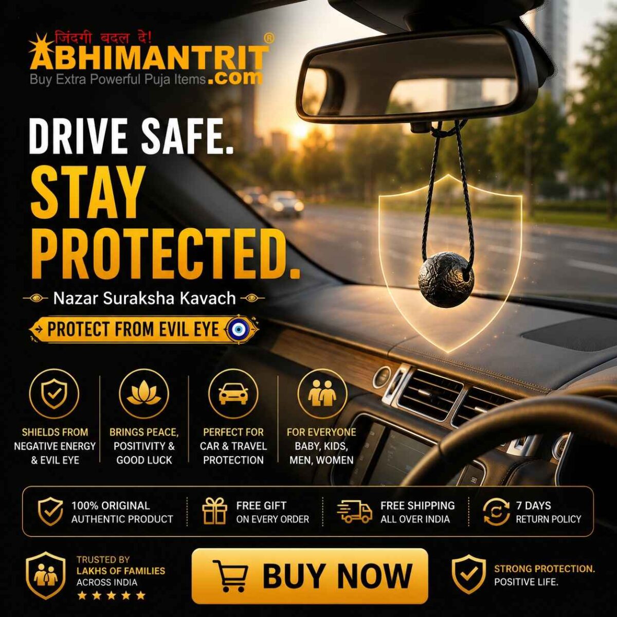 Nazar Suraksha Kavach for Baby, Men, Women, Home, Shop & Car Protection from Evil Eyes & Spirits - Image 5
