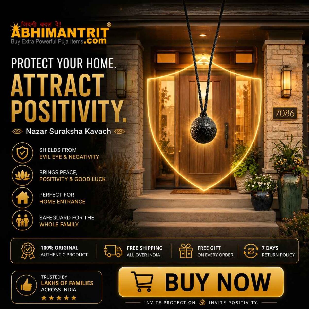 Nazar Suraksha Kavach for Baby, Men, Women, Home, Shop & Car Protection from Evil Eyes & Spirits - Image 6