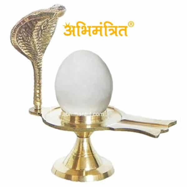 Buy White Narmadeshwar Shivling with Yoni Best Price Abhimantrit™