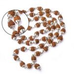 Pure Silver Rudraksha Mala